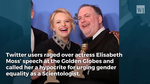 Equality-Preaching Scientologist Elisabeth Moss Called Hypocrite After Golden Globes Speech