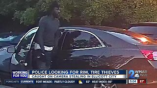Police looking for rim, tire thieves in Ellicott City