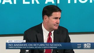 No answers from Governor Ducey on return to school plans