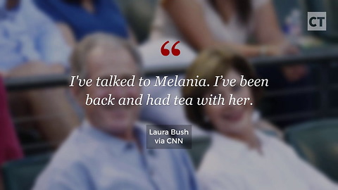 Laura Bush Prasies Melania Trump's Job as First Lady