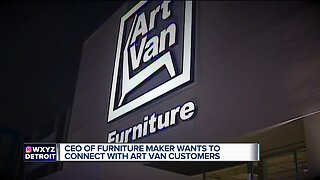 CEO of furniture maker wants to connect with Art Van customers