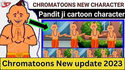 Pandit Ji New Character | Pujari Ji Cartoon Character | Chroma toon New Update 2023 #chromatoons