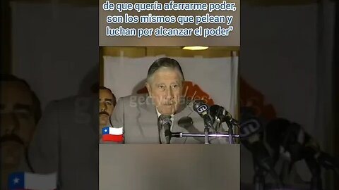 PINOCHET PRESIDENTE EJERCER EL PODER ES CAPACIDAD,DISCIPLINA,ORDEN,ENTREGA Y AMOR A DIOS Y LA PATRIA