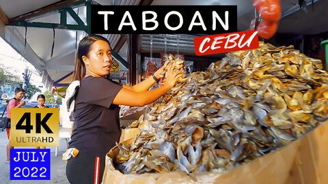 [4K CEBU 🇵🇭] TABOAN PUBLIC MARKET: FAMOUS STOP FOR DRIED FISH AND LOCAL DELICACIES IN CEBU PH