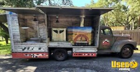 Unique Vintage 1946 Ford Grain Mobile Wood-Fired Pizza Truck for Sale in Texas