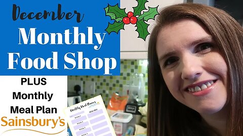 DECEMBER GROCERY HAUL & MEAL PLANNING FOR A FAMILY OF 4 SAINSBURYS