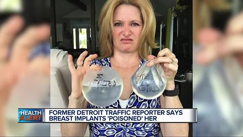 Former Detroit traffic reporter claims breast implants caused fatigue, depression and more