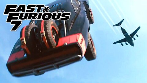 Plane Drop Scene 1/3 - FAST and FURIOUS 7 (Charger, Impreza, Wrangler, Challenger, Camaro) 1080p