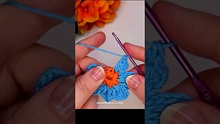crochet flower #crochet #crocheting #shorts