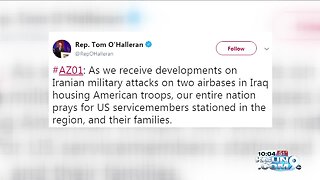 Arizona lawmakers react to missile attacks hitting two airbases in Iraq housing U.S. troops