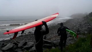 East Coast surfing gets boost from tropical storm Bill