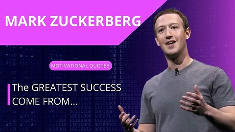 MARK ZUCKERBERG MOTIVATIONAL VIDEO #motivation #quotes #markzuckerbergquotes