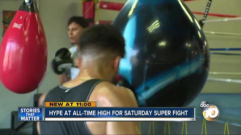 Hype at all-time high for Saturday super fight