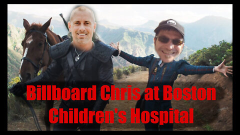 Billboard Chris outside of Boston Children's Hospital, Sept 18th, 2022