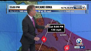 Irma remains Cat 4, 140 mph, aiming for Florida