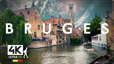 Sightseeing Street Walk in Bruges (Brugge), Belgium 4K UHD