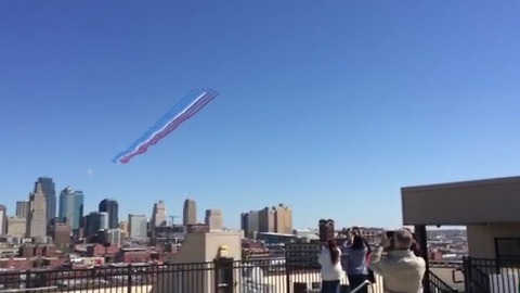 French Jets Flyover Downtown Kansas City