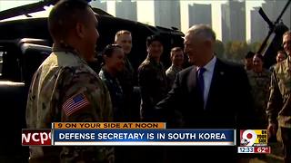 Defense secretary visits South Korea