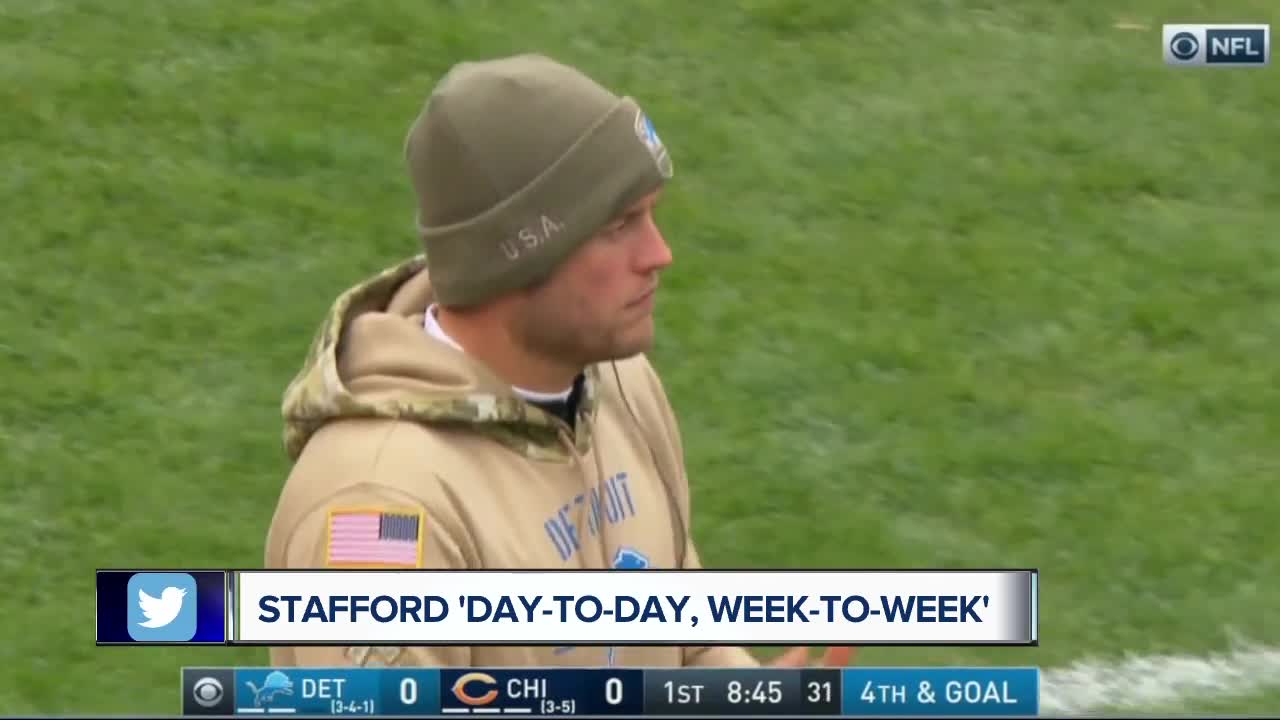 Matthew Stafford, Matt Patricia comment on the QB missing Bears game