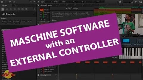 Maschine Software with an External Controller