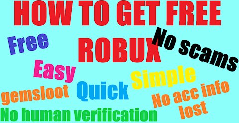 HOW TO GET FREE ROBUX IN ROBLOX TUTORIAL