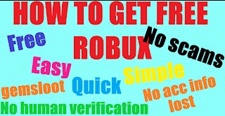 HOW TO GET FREE ROBUX IN ROBLOX TUTORIAL