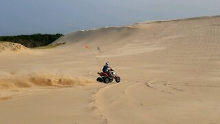 Sreet Bike Engine In Sport Quad Dune Hill Climb