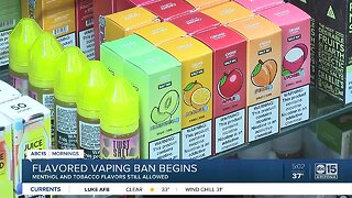 Flavored vaping ban begins