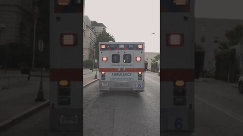 Watch New York City NY patient’s ambulance joyride ends when police spike tires #shorts