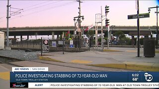 Man stabbed at Old Town Trolley Station