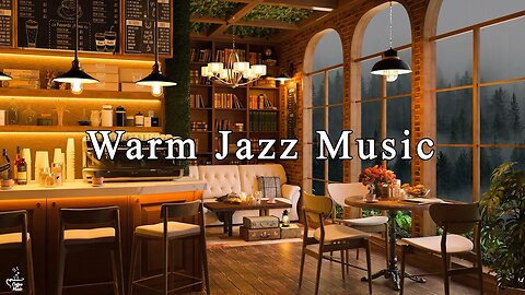 A Rainy Day with Jazz Music For Study ☕ Cozy Coffee Shop Ambience & Relaxing Jazz Instrumental Music