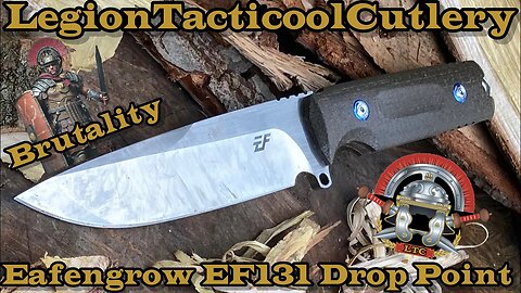 Going to battle with the Eafengrow EF131 Drop Point, in DC53 Steel!