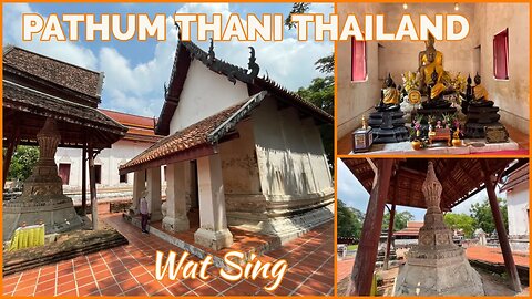 Wat Sing - 400 Yesr Old Ayutthaya Style Temple - Pathum Thani Thailand 2023
