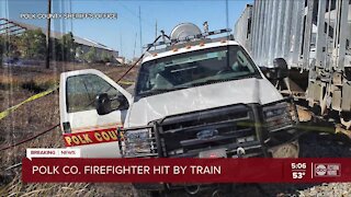 Fort Meade firefighter hit by train while battling bush-fire