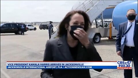 Kamala Laughs When Asked If She Will Visit Border