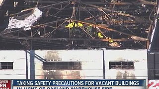 Taking safety precautions for vacant buildings