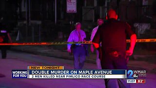 Double murder on Maple Avenue near Pimlico Race Course