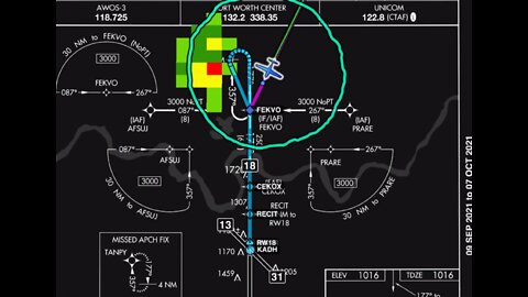 Racing the Storm | Kansas to Oklahoma | IFR RNAV Approach