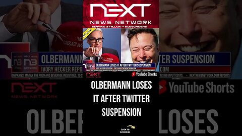 Olbermann Loses It After Twitter Suspension #shorts