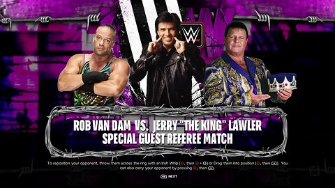WWE 2k24 RVD vs Jerry Lawler SpecialRefree Eric Bischoff