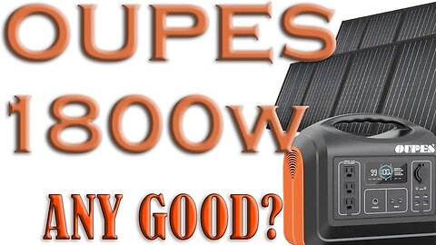 Oupes 1800W Portable Power Station Solar Mobile LiFePO4 Battery Pack Solar Generator Review
