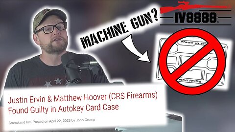 Drawings and Words are Machine Guns Now | CRS Firearms Found Guilty