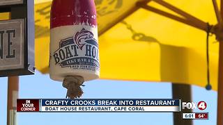 Crafty crook breaks into Cape restaurant