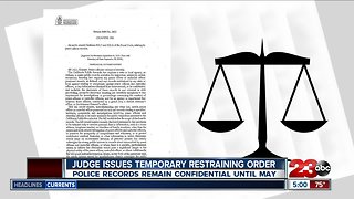Judge issues temporary restraining order to prevent release of retroactive police records