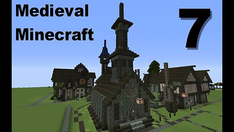 Minecraft: Small Medieval Church tutorial [part 7 season 3]