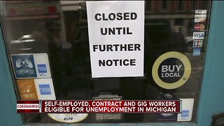 Self-employed, contract and gig workers eligible for unemployment in Michigan