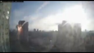 Russian Missile Hits A Ukrainian Residential Building