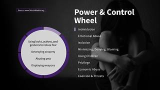 Intimidation on the Wheel of Power and Control | Taking Action Against Domestic Violence