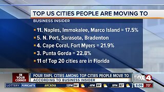 Four SWFL metro areas among most moved-to in America