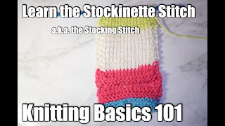 How to Knit the Stocking Stockinette Stitch